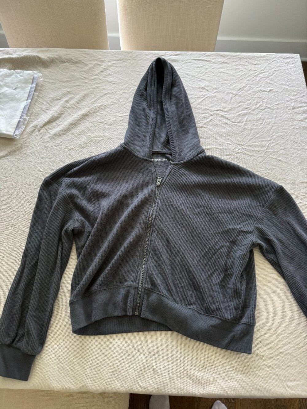 Abercrombie Cropped Zip Up Hoodie
